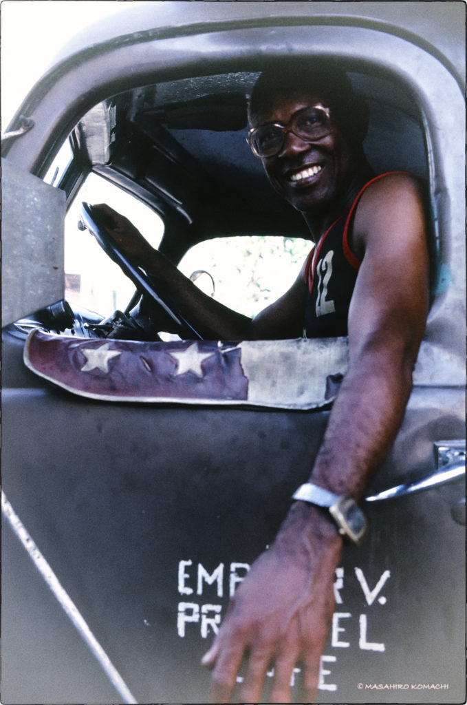 Cuban truck driver snap portrait