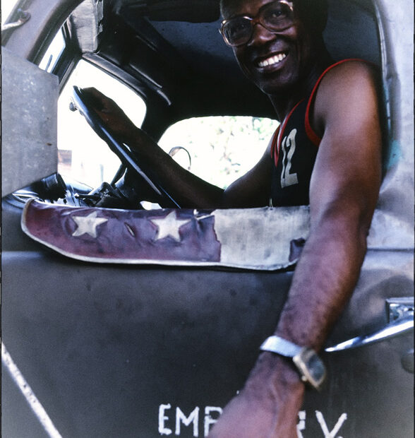 Conductor de camión cubano snap retrato
