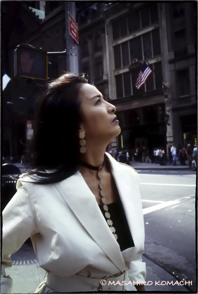 Kimiko Ikegami, Nueva York, bata blanca